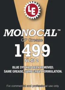Label of Monocal GP Grease 1499 with product details