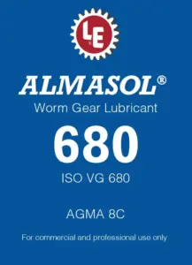 Almasol Worm Gear Lubricant 680 product label