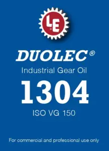 Duolec Industrial Gear Oil 1304 product label
