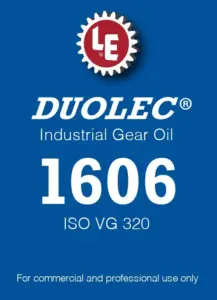 Duolec Industrial Gear Oil 1606 product label
