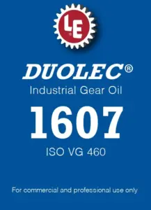 Duolec Industrial Gear Oil 1607 product label
