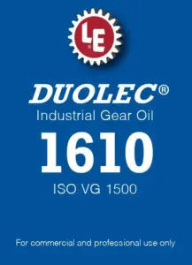 Duolec Industrial Gear Oil 1610 product label