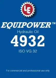 Equipower Hydraulic Oil 4932 product label