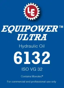 Equipower Ultra Hydraulic Oil 6132 product label