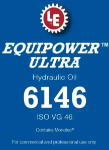 Equipower Ultra Hydraulic Oil 6146 product label