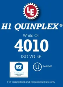 H1 Quinplex White Oil 4010 product label