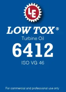 Low Tox Turbine Oil 6412 product label
