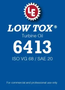 Low Tox Turbine Oil 6413 product label