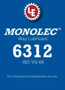 Monolec Way Lubricant 6312 product label