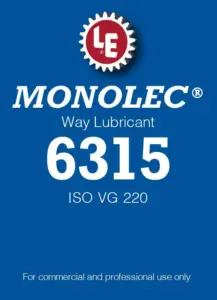 Monolec Way Lubricant 6315 product label