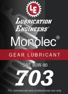 Monolec Gear Lubricant 703 product label