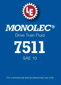 Monolec Drive Train Fluid 7511 product label