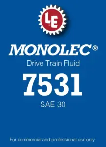 Monolec Drive Train Fluid 7531 product label