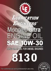 Monolec Ultra Engine Oil 8130 product label