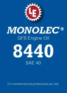 Monolec GFS Engine Oil 8440 product label