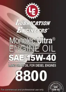 Monolec Ultra Engine Oil 8800 product label