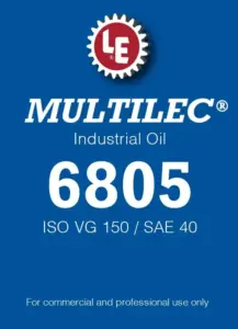 Multilec Industrial Oil 6805 product label