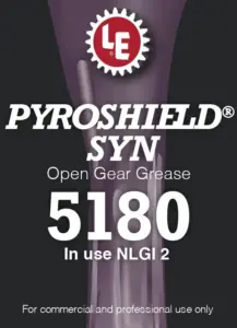 Pyroshield Syn Open Gear Grease 5180 product label