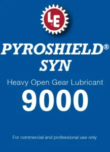 Pyroshield Syn Hvy Open Gear Lubricant 9000 product label