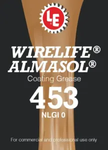 Wirelife Almasol Coating Grease 453 label with product information