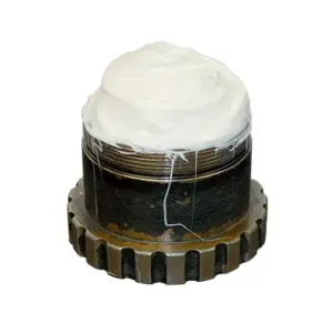 Cup of H1 Quinplex Food Machinery Lubricant grease showcasing texture and consistency