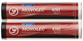 Tubes of Monolec Industrial Lubricant (4701 and 4702) by Lubrication Engineers