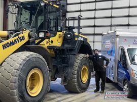 ReliaMAX Automatic Lubrication System installation on Komatsu Loade