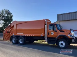 ReliaMAX Automatic Lubrication System installation on International Loadmaster Trash Truck