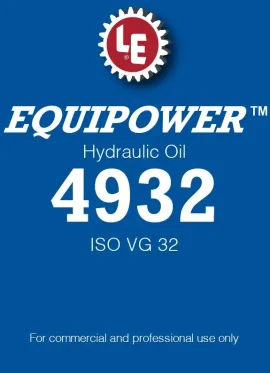 Equipower Hydraulic Oil 4932 product label