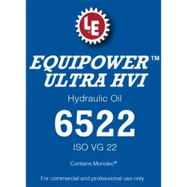 equipower-ultra-hvi-hydraulic-oil-6522-label