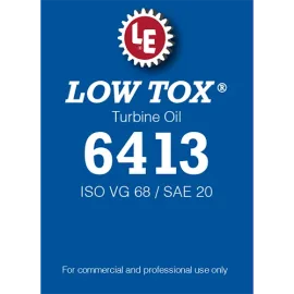 Low Tox Turbine Oil 6413 label