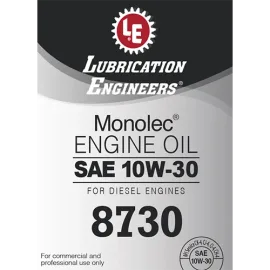 Monolec Engine Oil 8730 product label