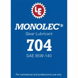 Monolec Gear Lubricant 704 product label
