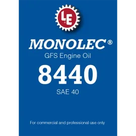 Monolec GFS Engine Oil 8440 product label
