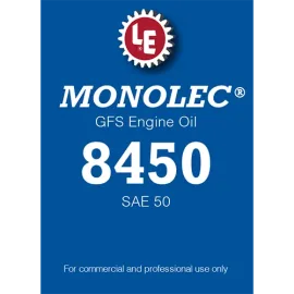 Monolec GFS Engine Oil 8450 product label