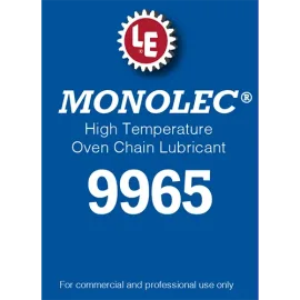 Monolec High Temperature Oven Chain Lubricant 9965 product label