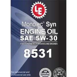 Monolec Syn Engine Oil 8531 product label
