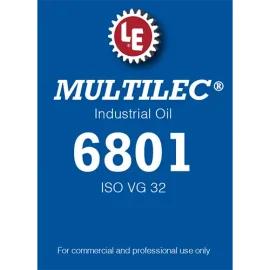 Multilec Industrial Oil 6801 product label