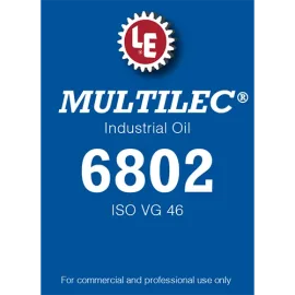 Multilec Industrial Oil 6802 product label