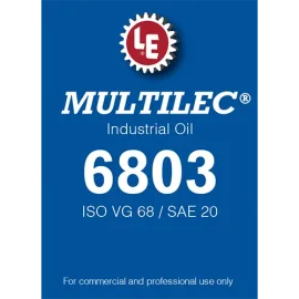 Multilec Industrial Oil 6803 product label