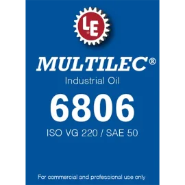 Multilec Industrial Oil 6806 product label