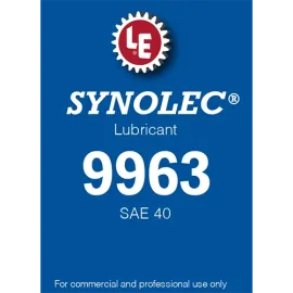 Synolec Lubricant 9963 SAE 40 product label