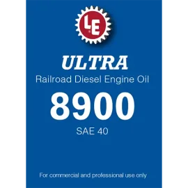 Ultra Railroad Diesel Engine Oil 8900 SAE 40 product label